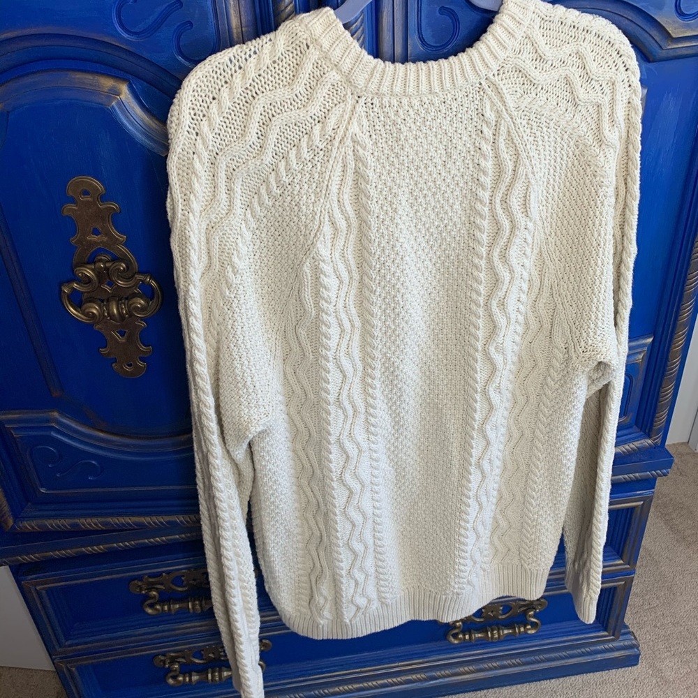 ABERCROMBIE & FITCH Cable Knit Sweater Chunky XL - Picture 3 of 4